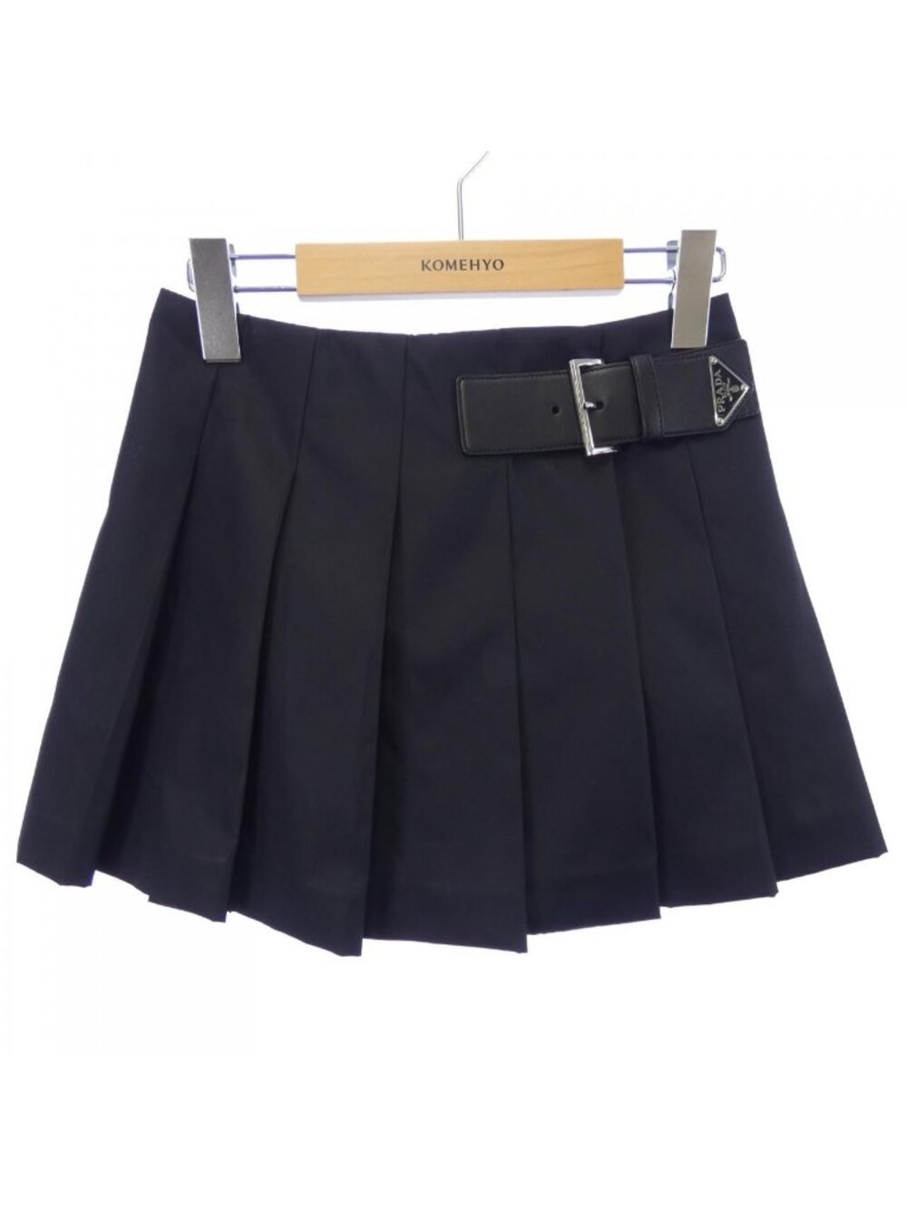 Prada Re-Nylon Pleated Mini Skirt Triangle Logo